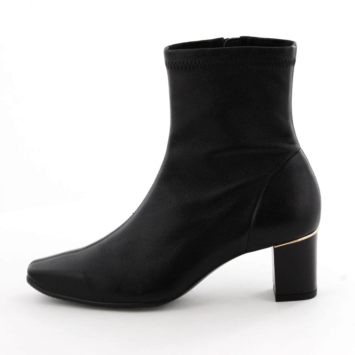 【SALE】5.5㎝ヒールシープレザーストレッチブーツ/631404