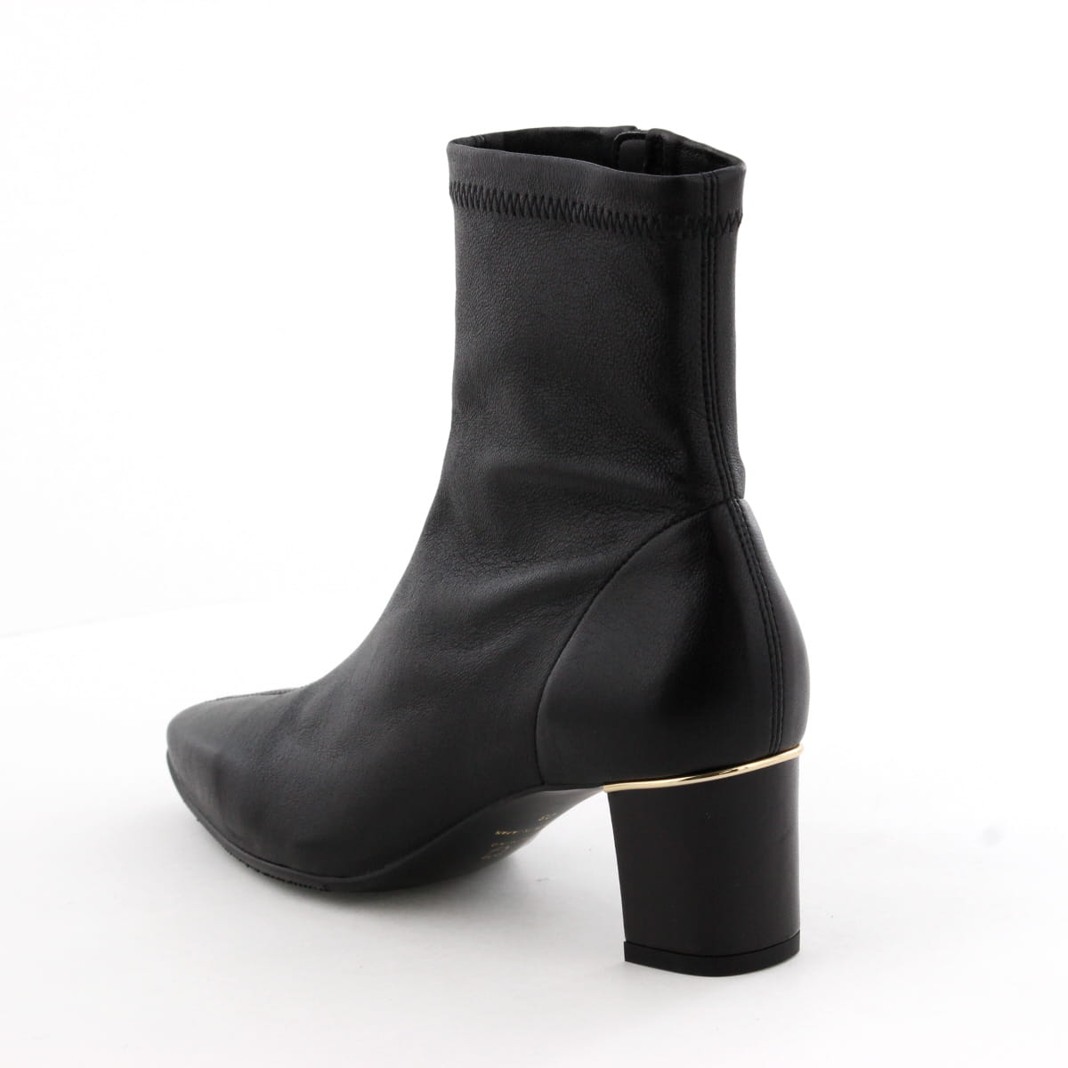 【SALE】5.5㎝ヒールシープレザーストレッチブーツ/631404