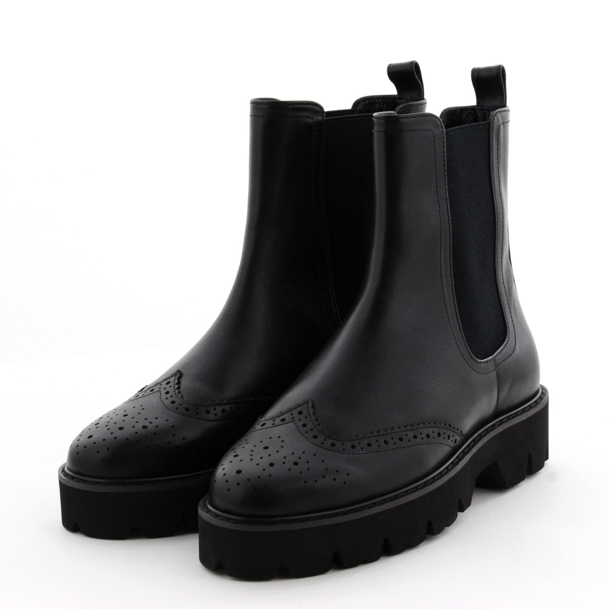 卑弥呼　25㎝　ブラック メダリオン　サイドゴア　トラック　ソールブーツ SALE】メダリオンサイドゴアトラックソールブーツ/631406