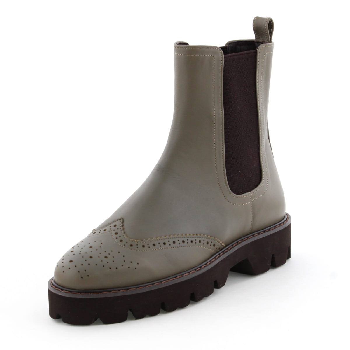 【SALE】メダリオンサイドゴアトラックソールブーツ/631406