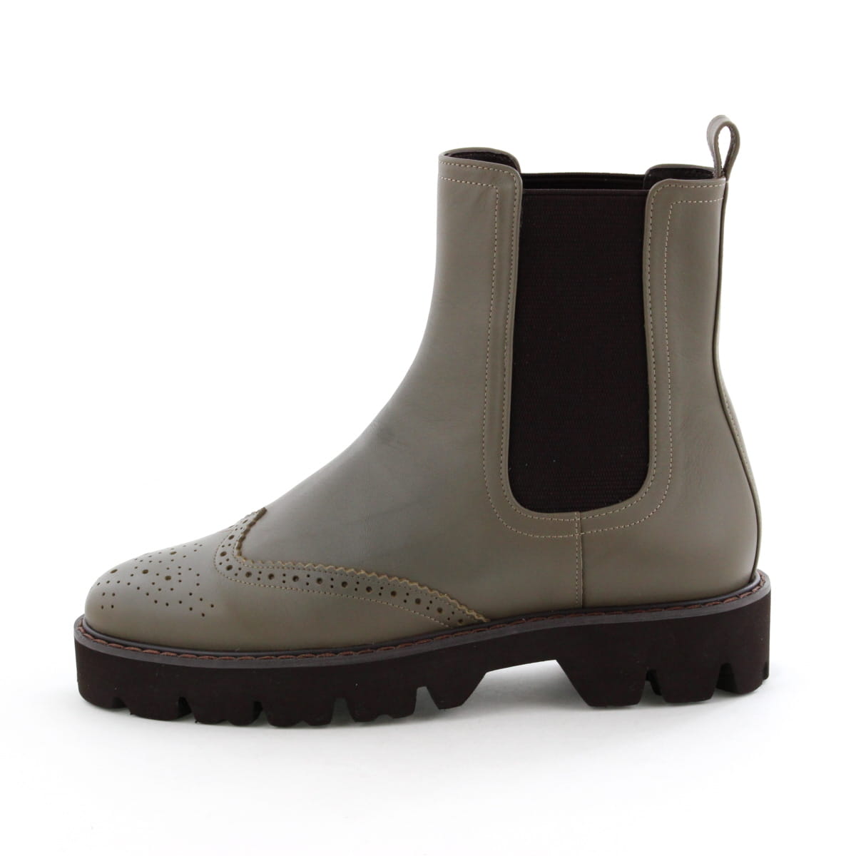 【SALE】メダリオンサイドゴアトラックソールブーツ/631406