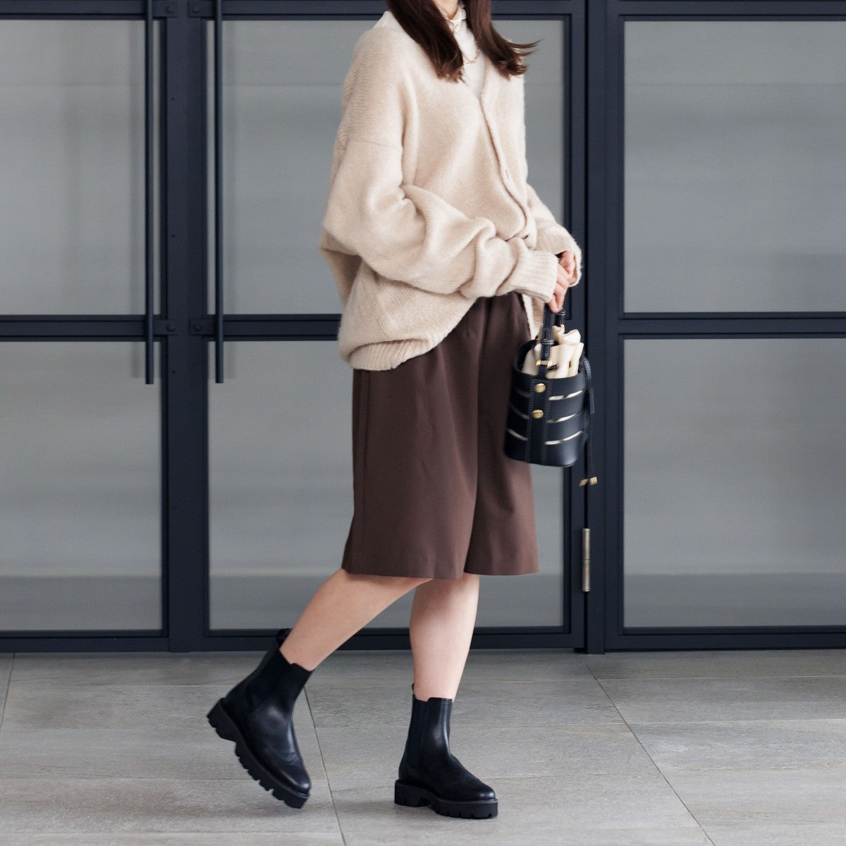 【SALE】メダリオンサイドゴアトラックソールブーツ/631406