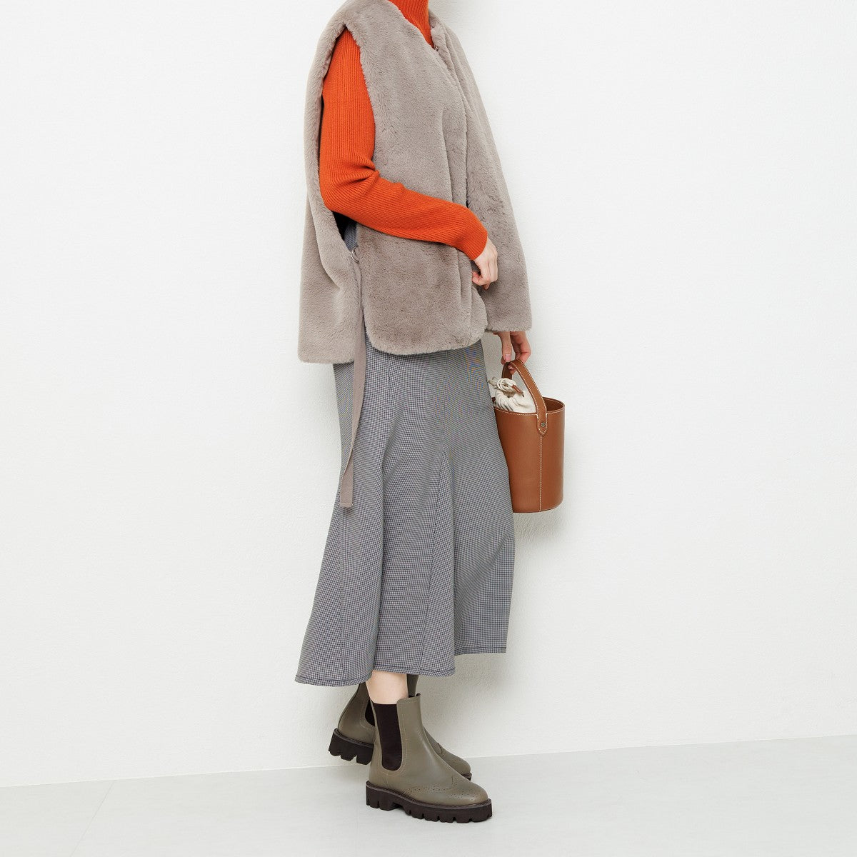 【SALE】メダリオンサイドゴアトラックソールブーツ/631406