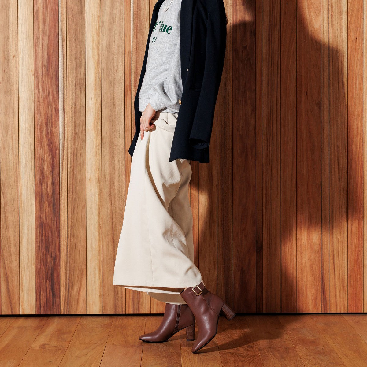 SALE】ベルトバックルヒールブーツ/631410