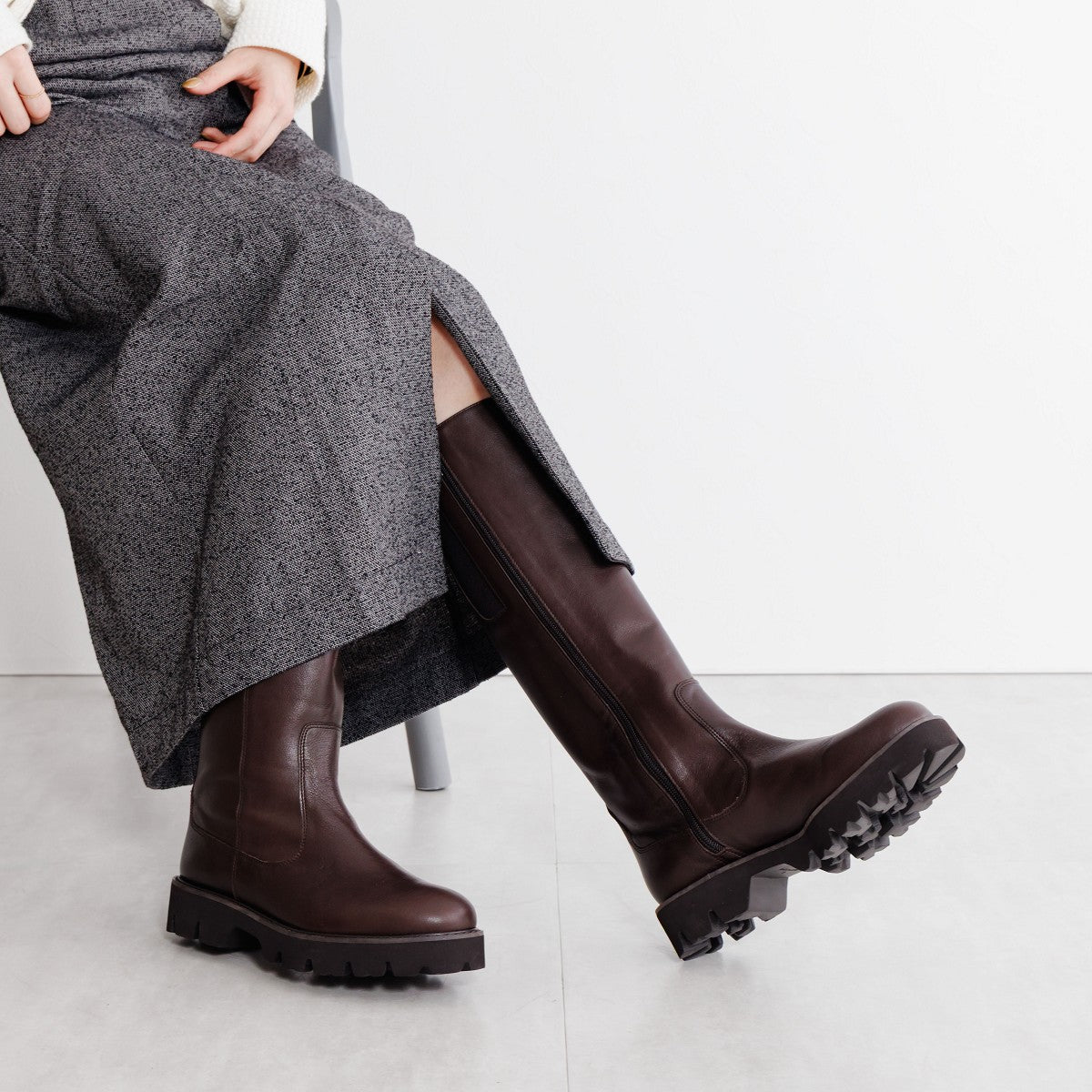 【25AW】トラックソールロングブーツ/631411