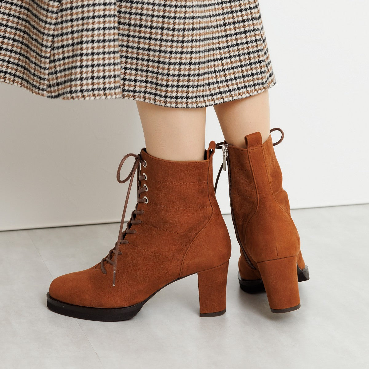 【SALE】プラットフォームレースアップブーツ/631415