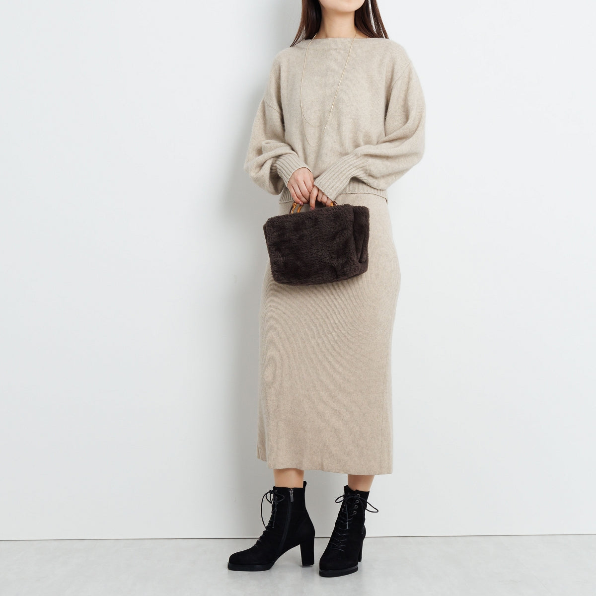 【SALE】プラットフォームレースアップブーツ/631415