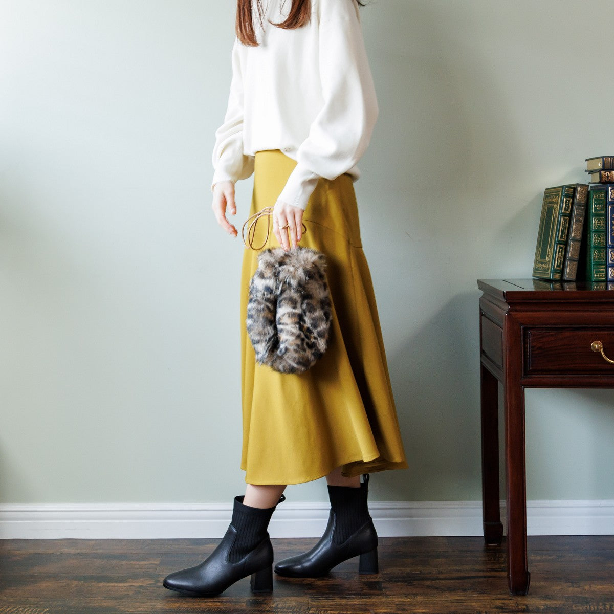 【SALE】リブニットブーツ/631419