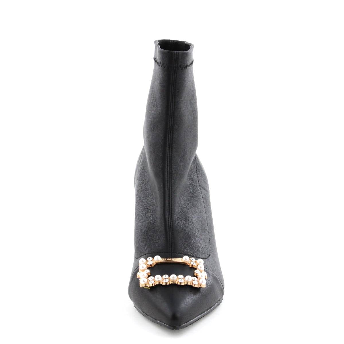 【SALE】オリジナルビジューポインテッドトゥヒールブーツ/631423