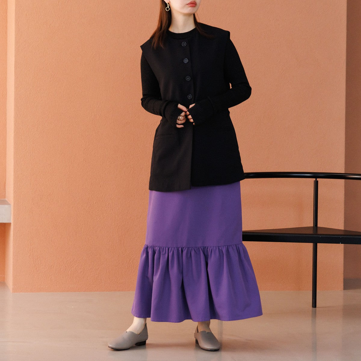 【25AW新色】【快適ウォークパンプス】ソフトフラットシューズ/635305