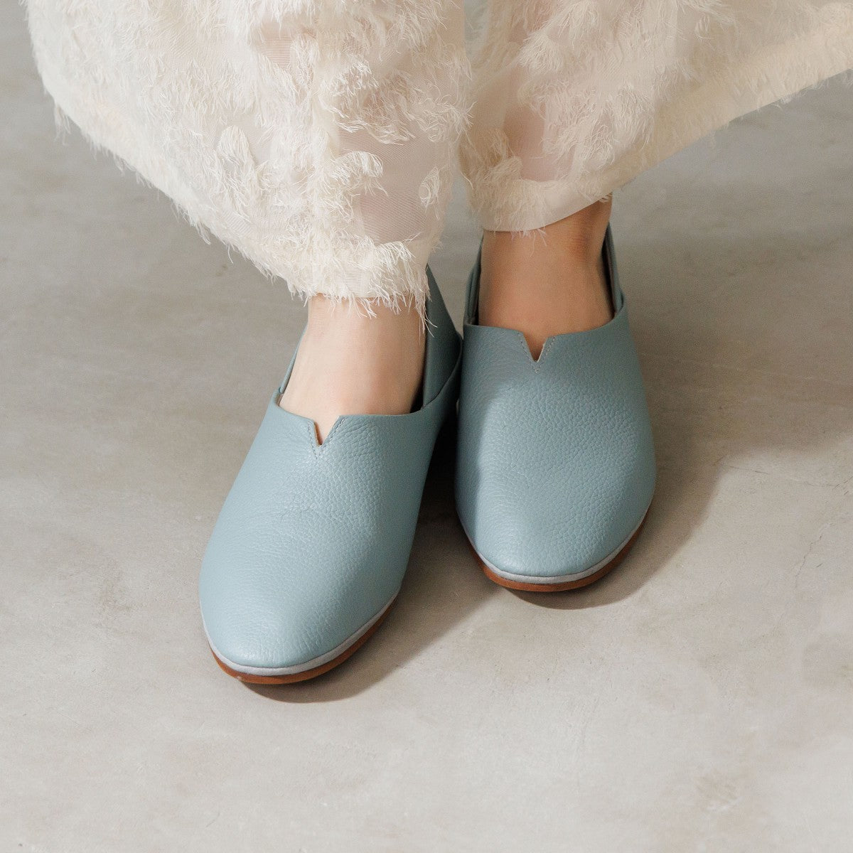 【26SS新色追加】【快適ウォークパンプス】ソフトフラットシューズ/635305