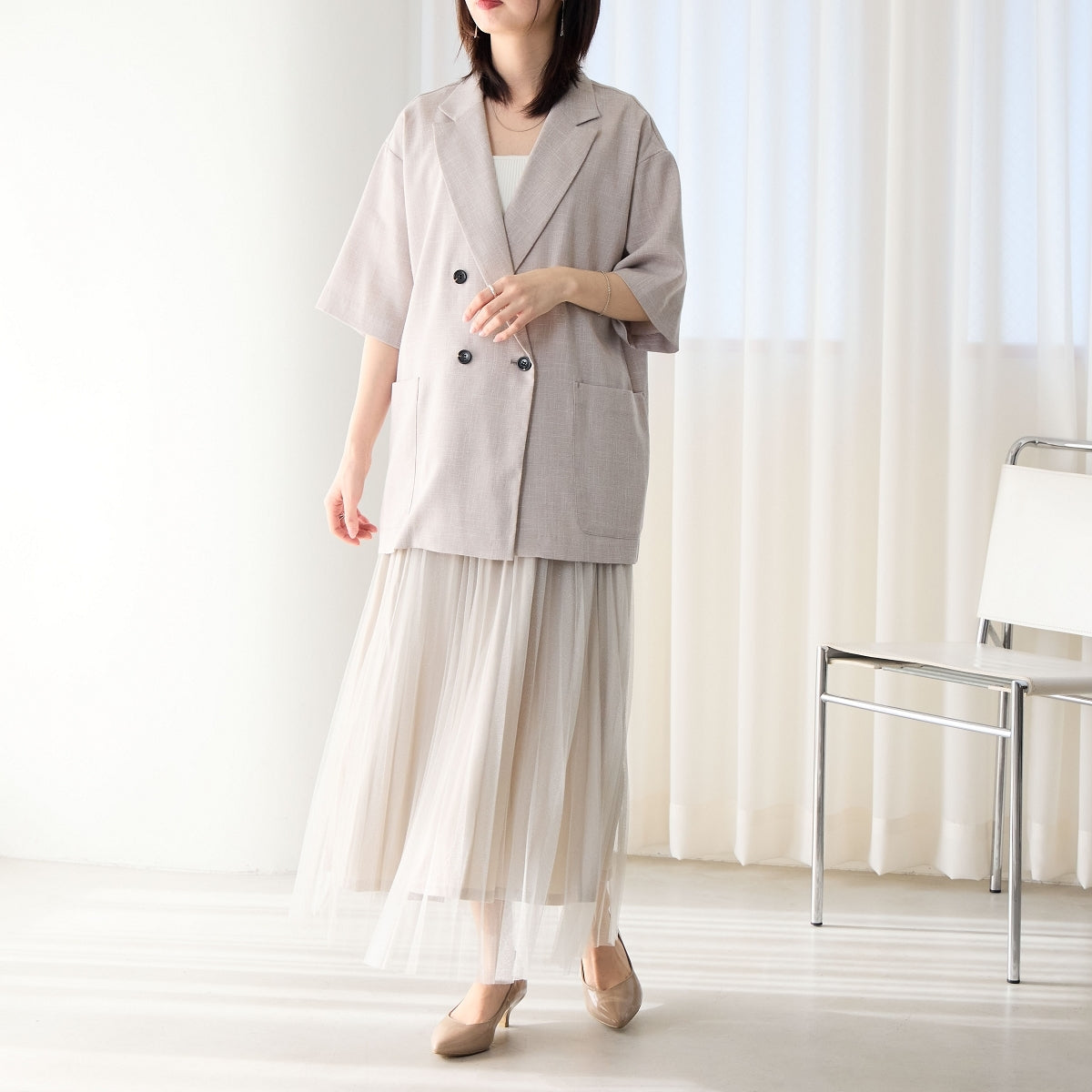 WEB限定デザイン/再入荷】アシンメトリーポインテッドトゥパンプス/640002
