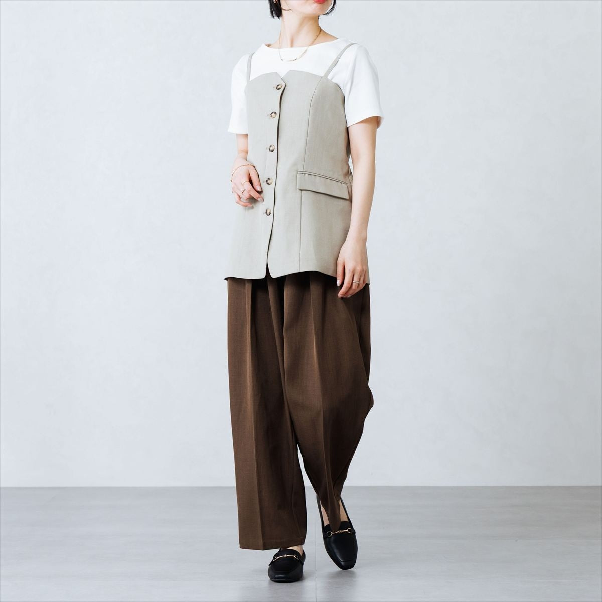 WEB限定デザイン／再入荷】ビットモチーフローファー/640003