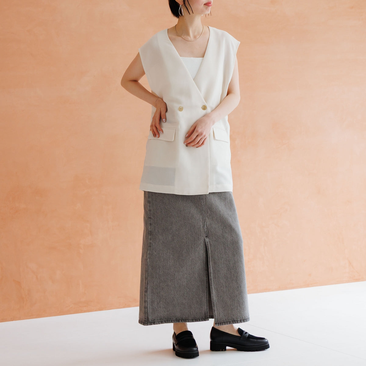 【WEB限定デザイン】トラックソールコインローファー/640007