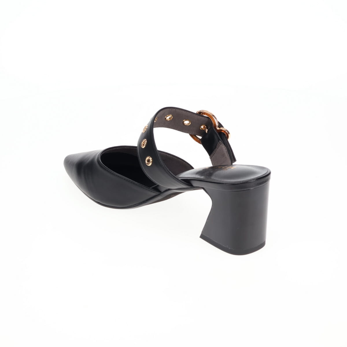 卑弥呼　ミュールパンプス　匿名配送　未使用　ＯＬ　ブラック　22.5 26SS／WEB限定デザイン】メタルアクセントミュールパンプス/640012