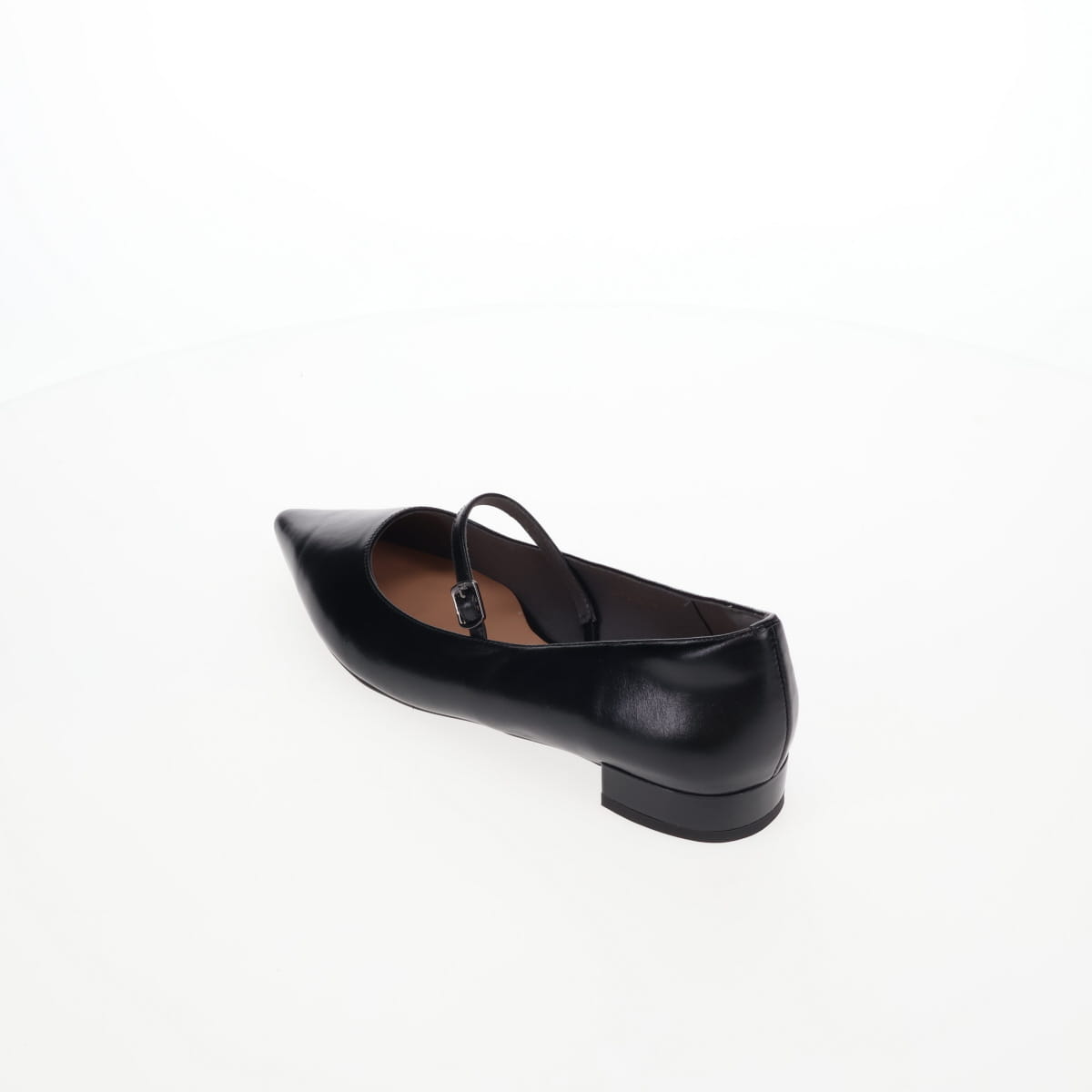 【26SS／WEB限定デザイン】配色ヒールストラップフラットパンプス/640016
