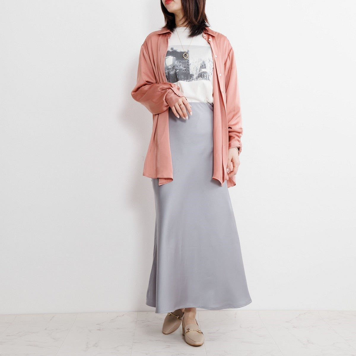 【SALE】ヒールバブーシュビットローファー/641101