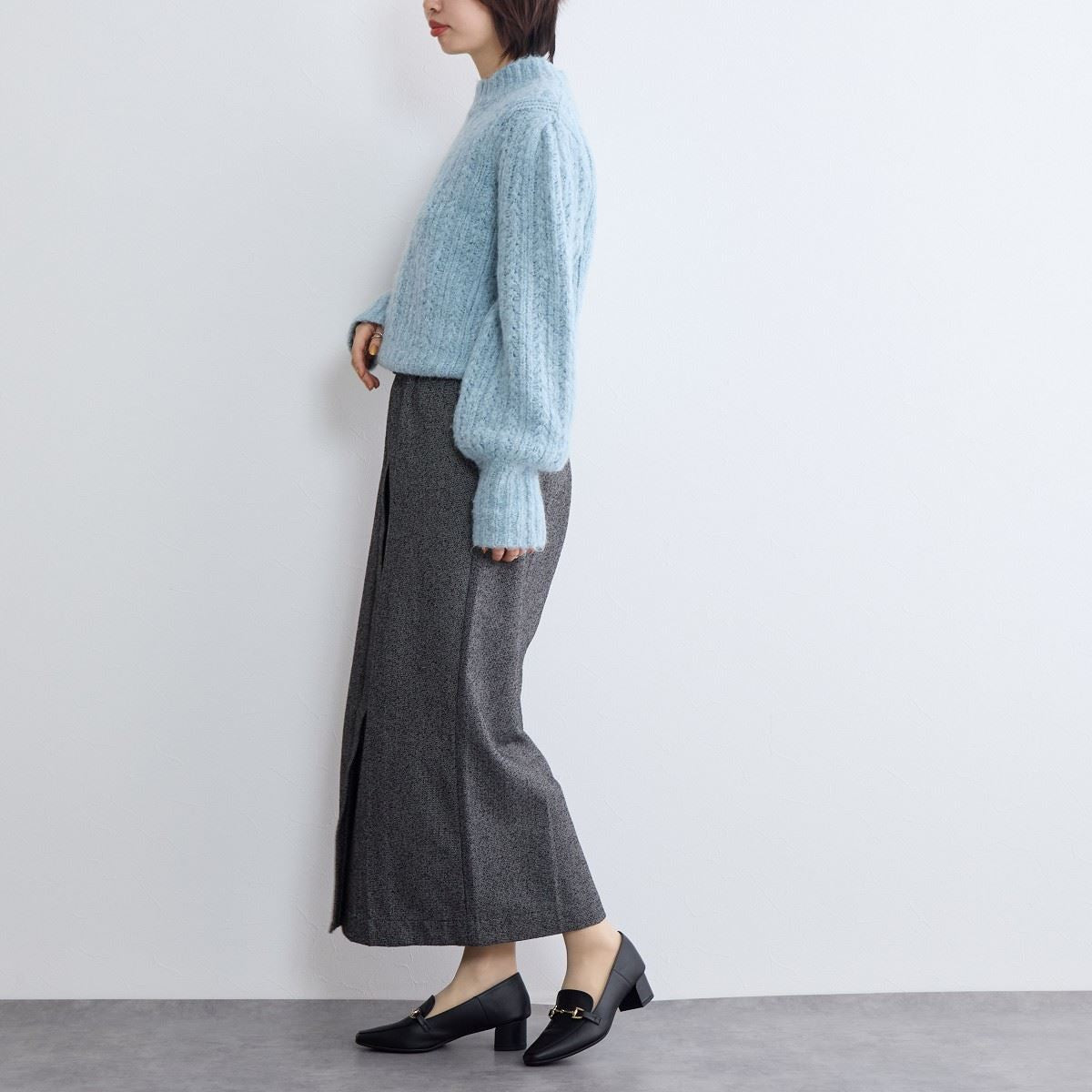 【SALE】ヒールバブーシュビットローファー/641101