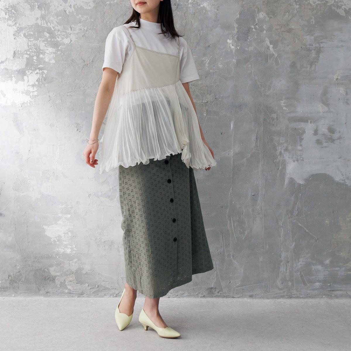 【SALE】フラワーカットパンプス/641103