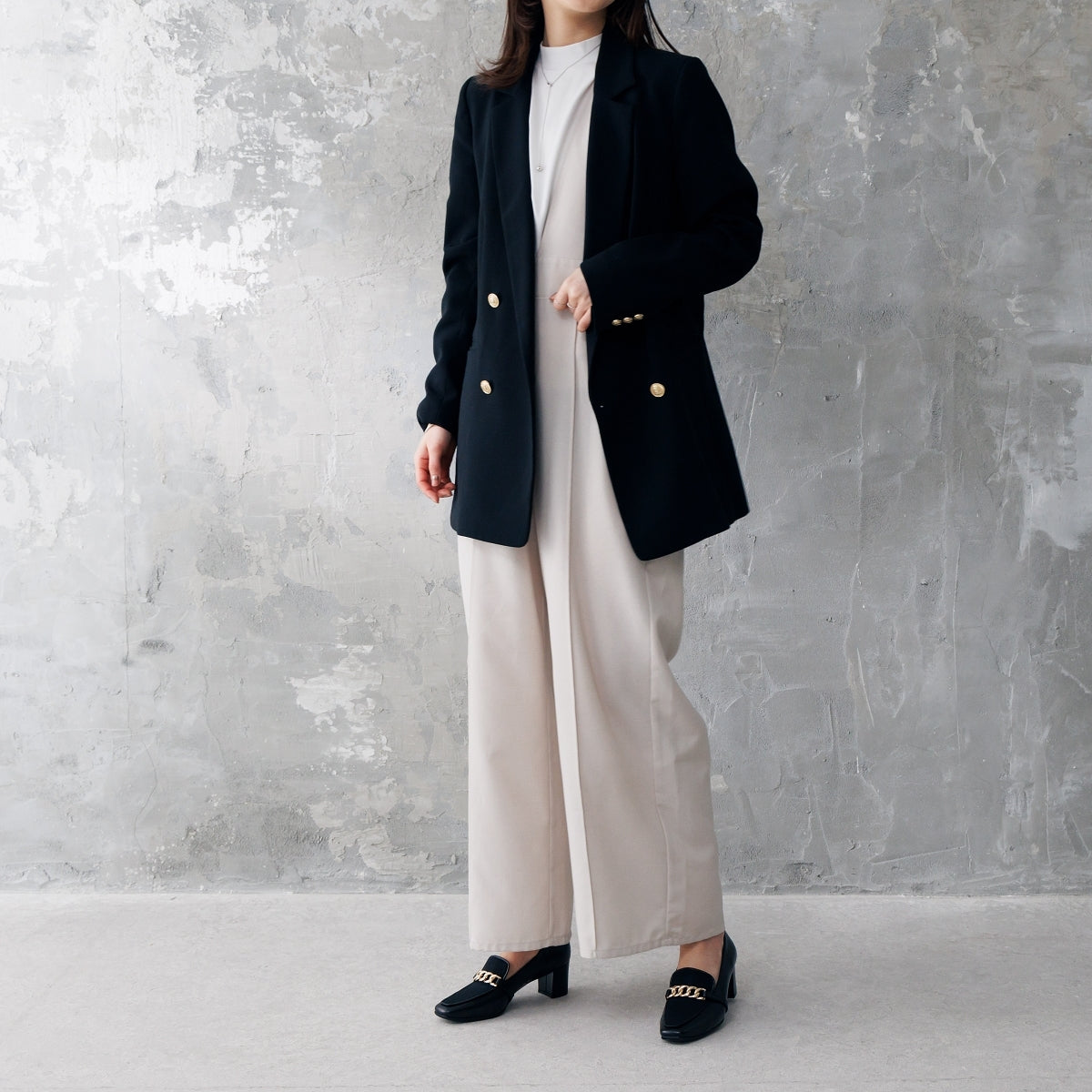 【SALE】ヒールチェーンローファー/641115