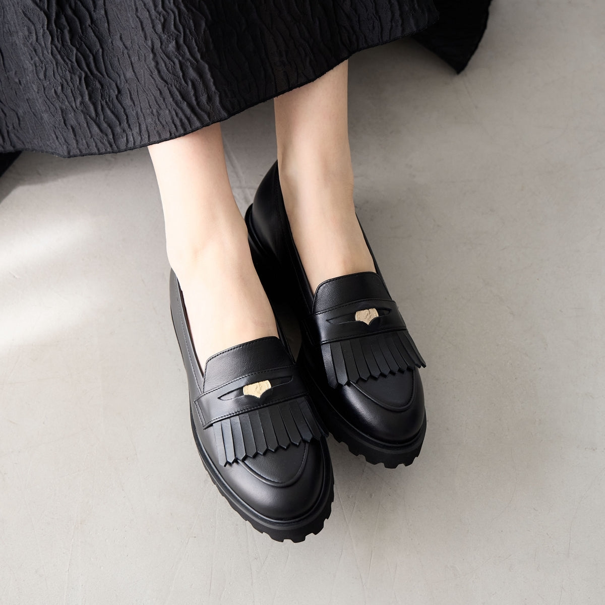SALE】トラックソールコインローファー/641304