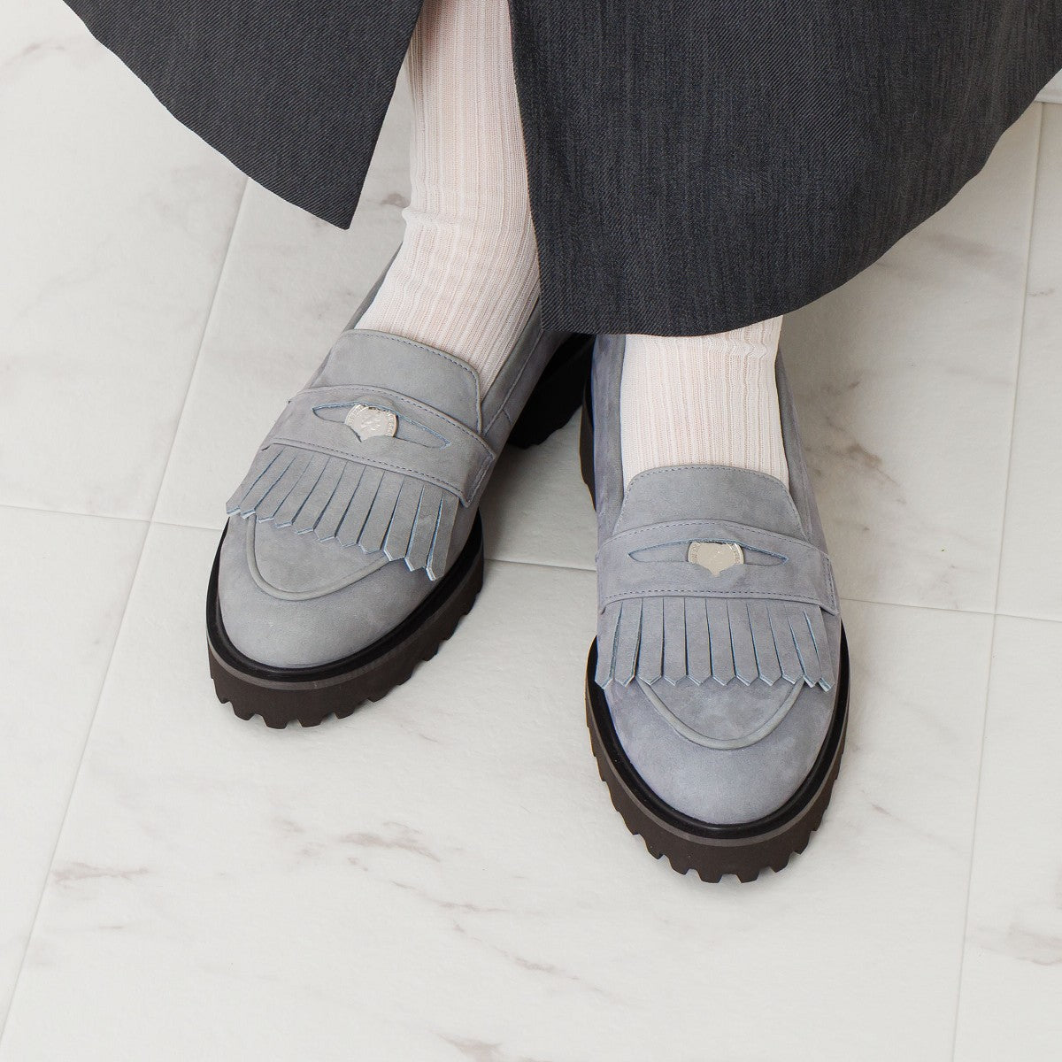 SALE】トラックソールコインローファー/641304