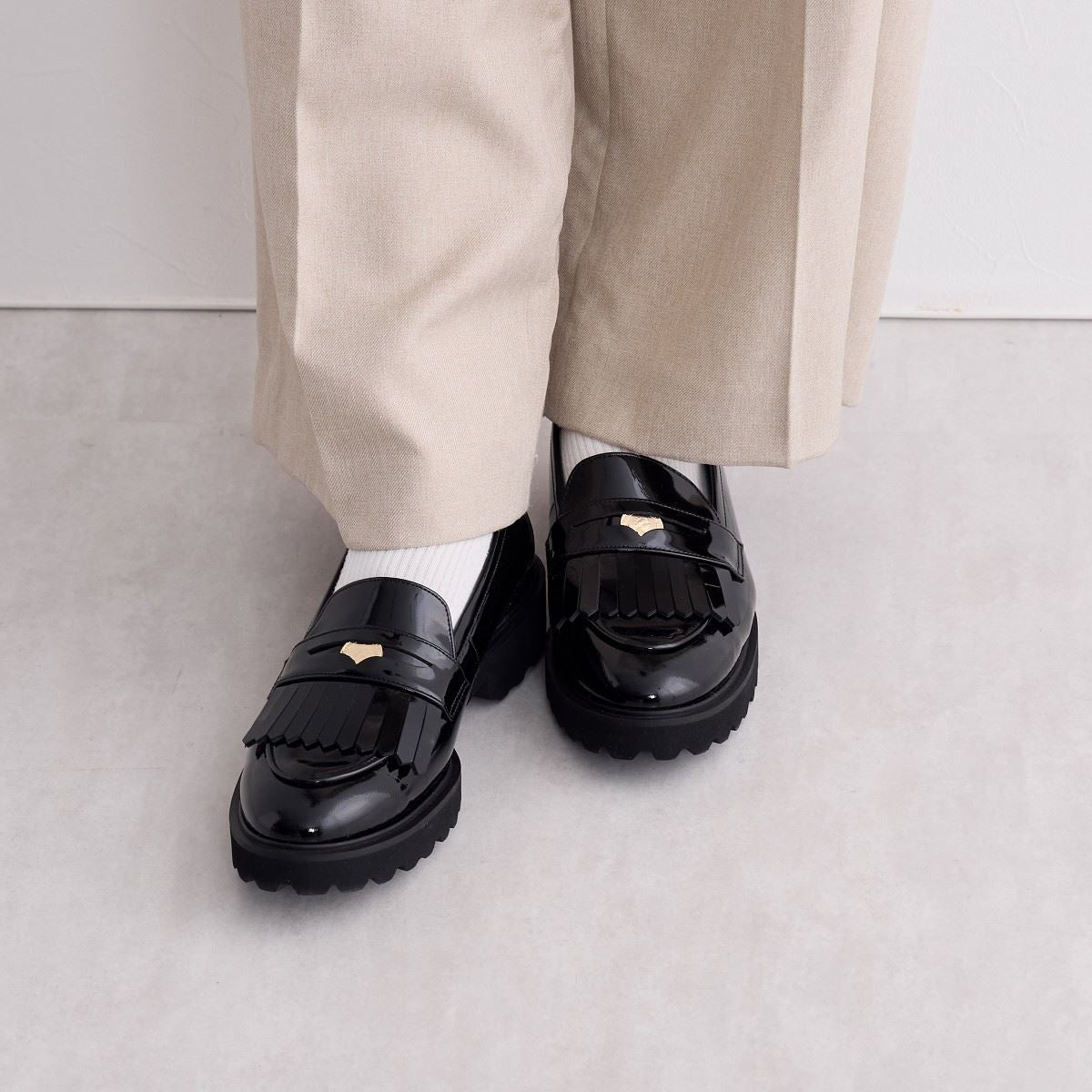 SALE】トラックソールコインローファー/641304