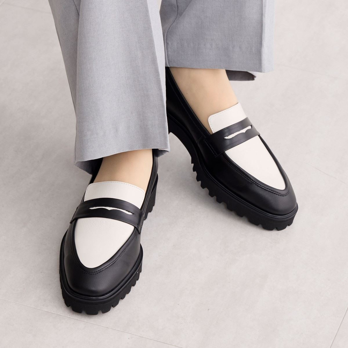 【SALE】トラックソールローファー/641305