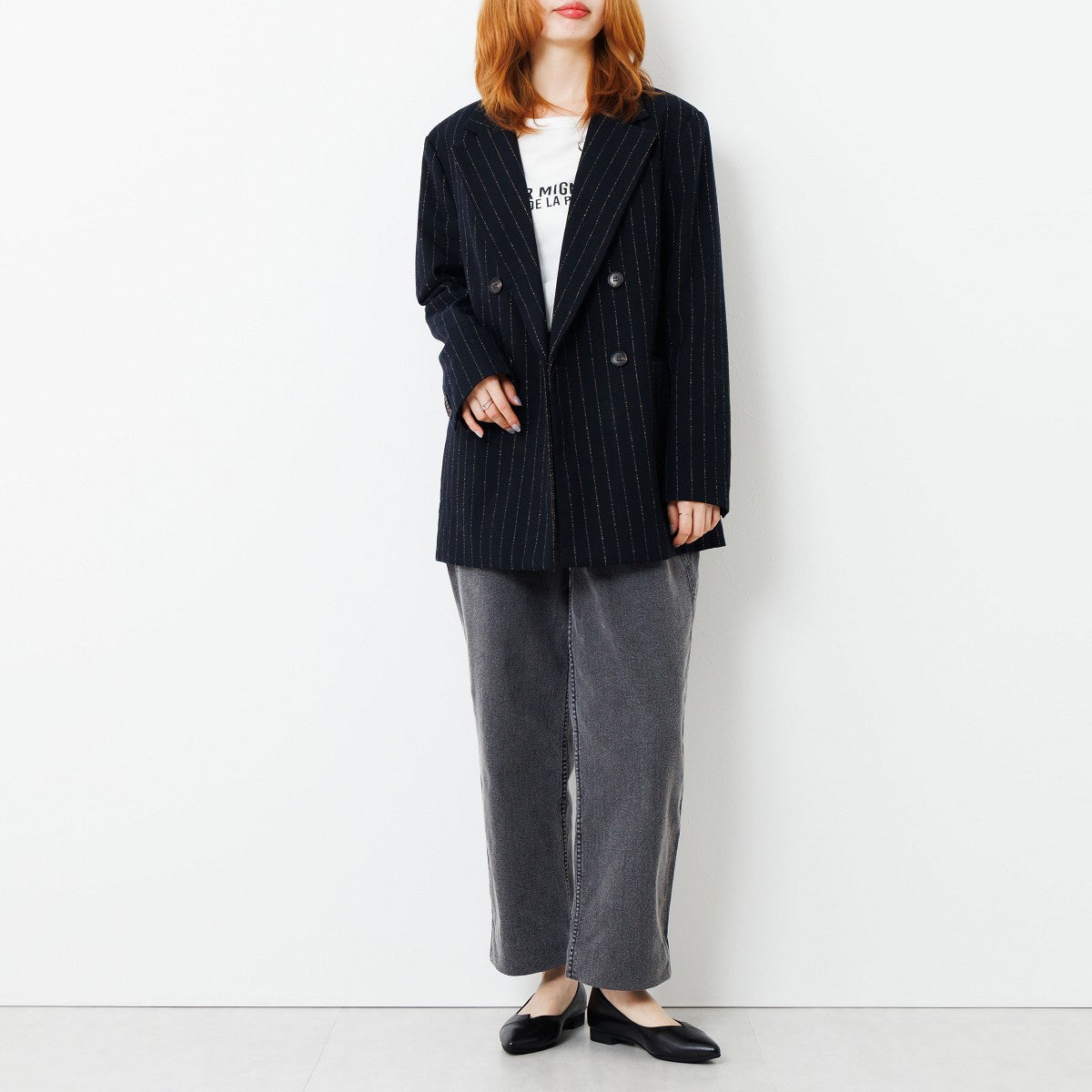 【SALE】アシンメトリーVカットフラットパンプス/741316