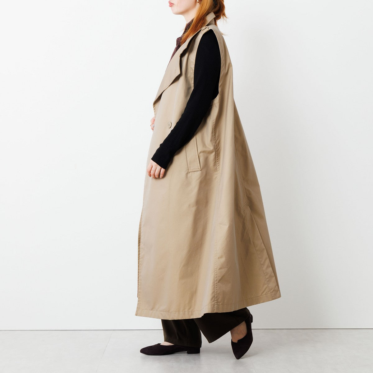 SALE】アシンメトリーVカットフラットパンプス/741316
