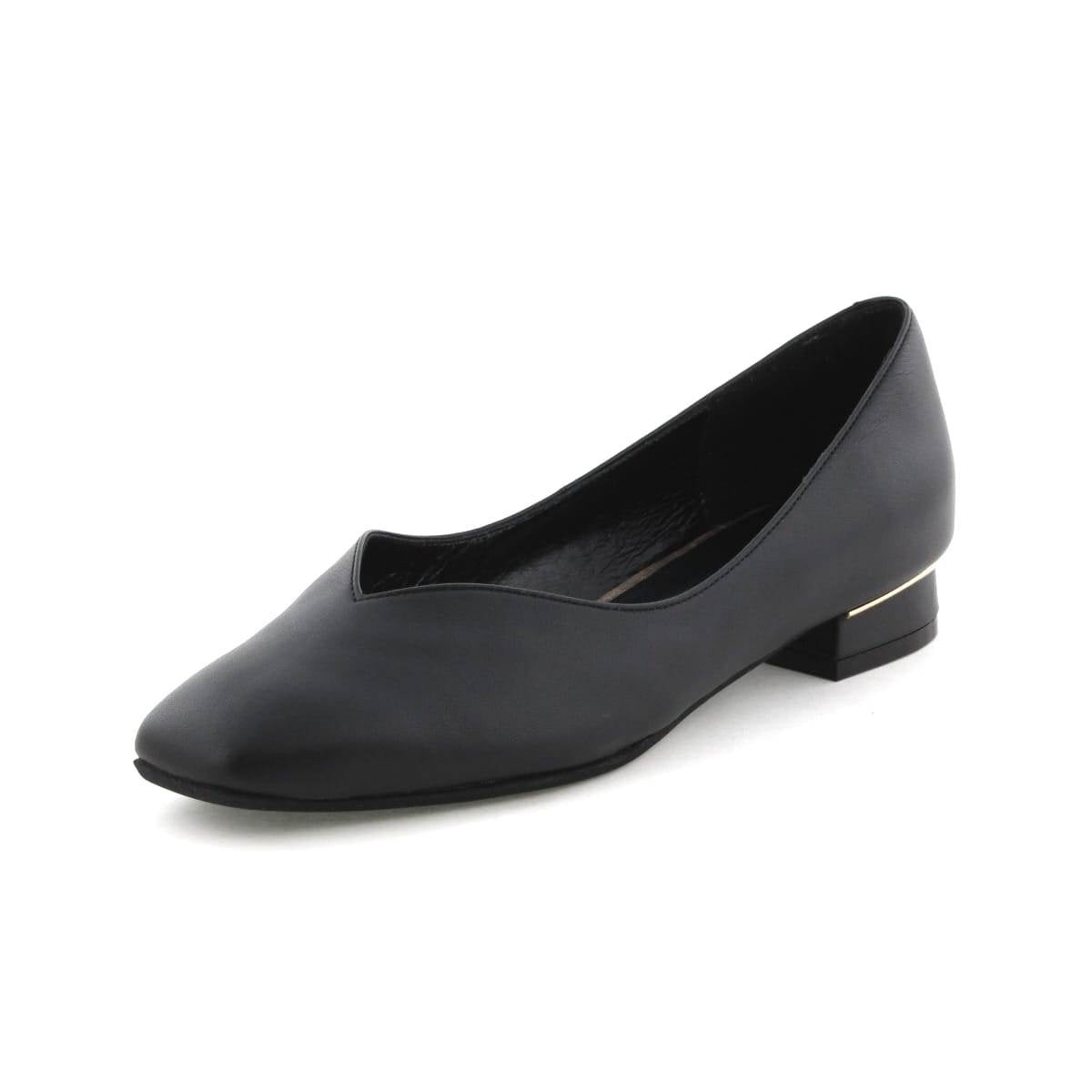 【SALE】Vカットローヒールパンプス/641318