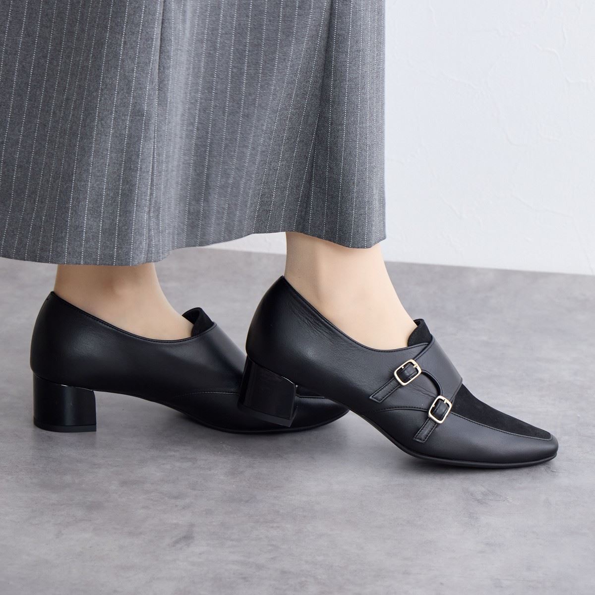 再値下げ】ダブルモンクストラップシューズ/641323