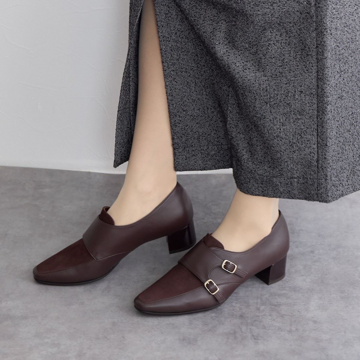 SALE】ダブルモンクストラップシューズ/641323