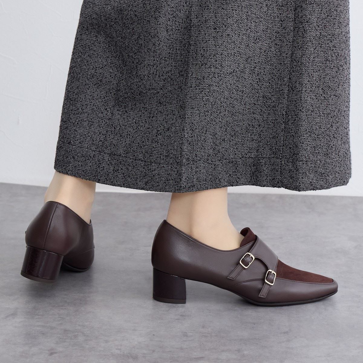SALE】ダブルモンクストラップシューズ/641323