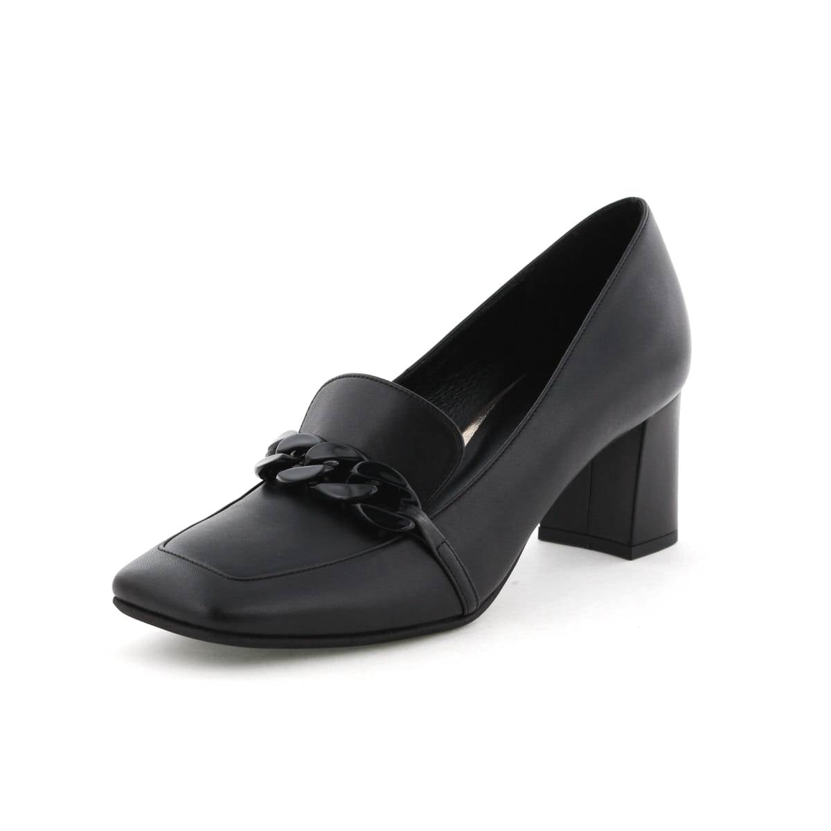 新品　未使用　23cm　HIMIKO ホワイト チェーンローファー 中ヒール 新品 未使用 23cm HIMIKO ホワイト チェーンローファー 中ヒール