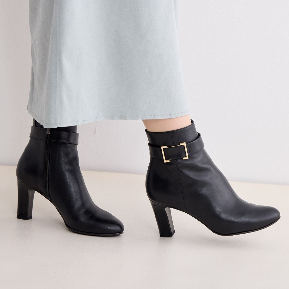 SALE】サイドバックルヒールブーツ/641406