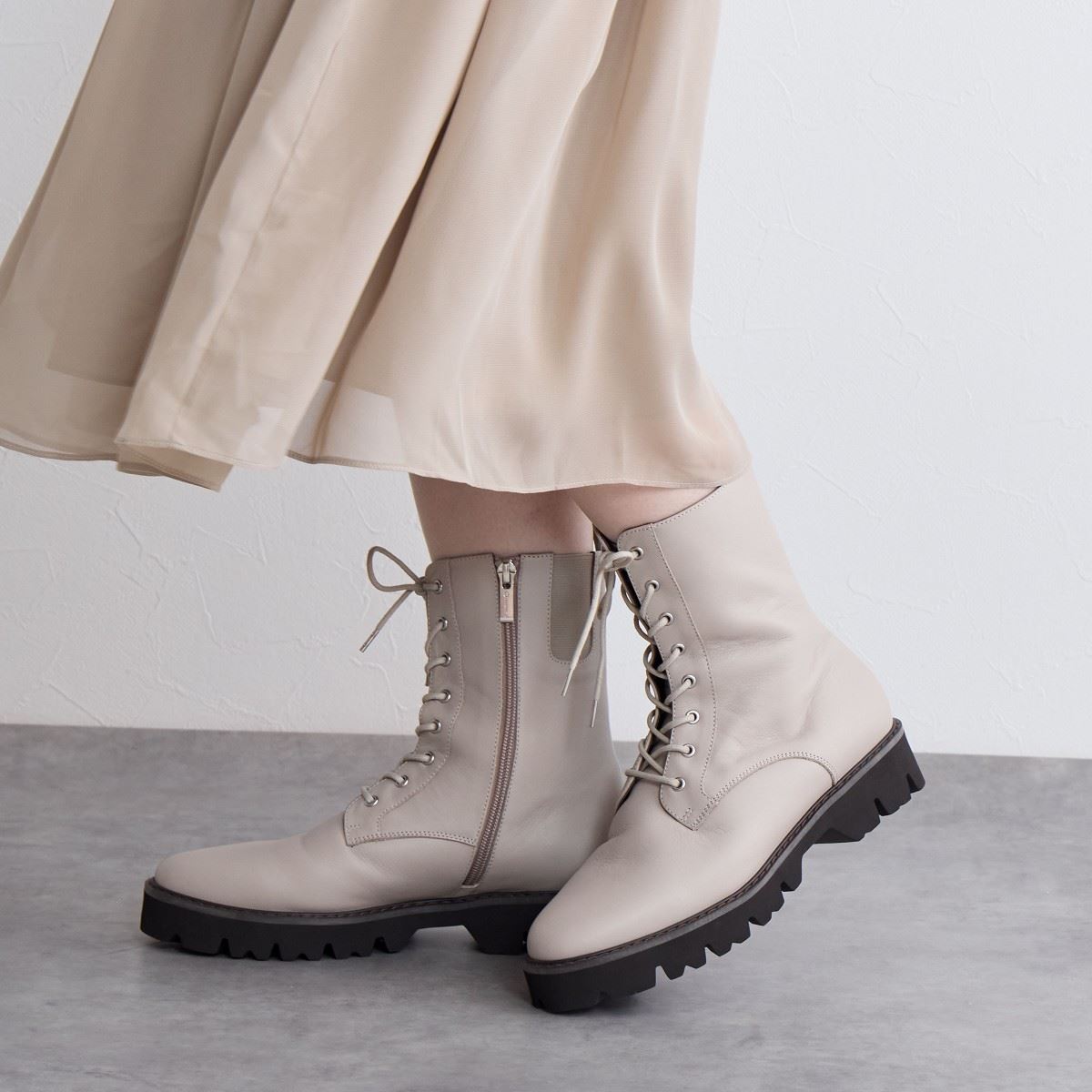 【SALE】レースアップトラックソールブーツ/641410