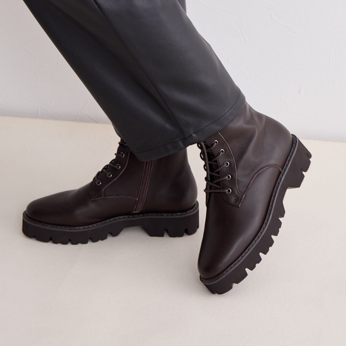 【SALE】レースアップトラックソールブーツ/641410