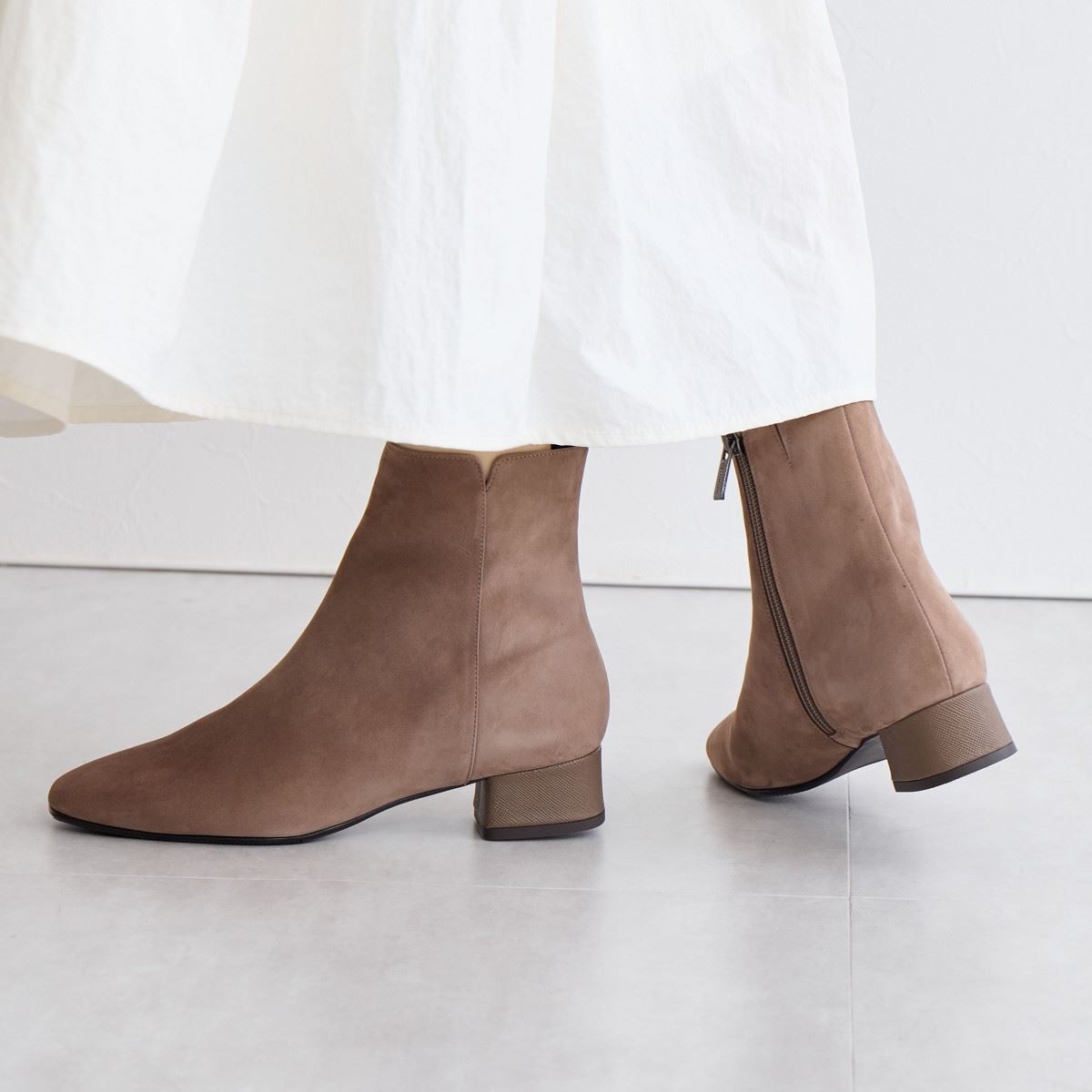 SALE】サイドVカットショートブーツ/641412