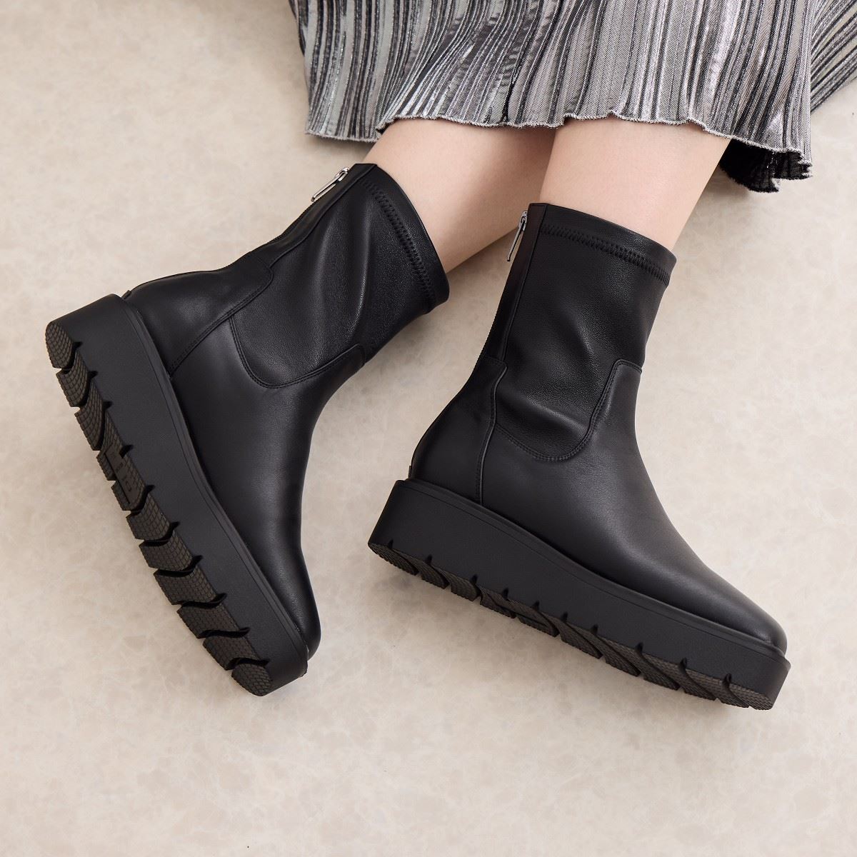 【25AW】プラットフォームストレッチブーツ/651421