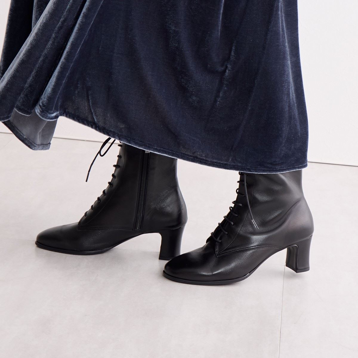 SALE】レースアップヒールブーツ/641422