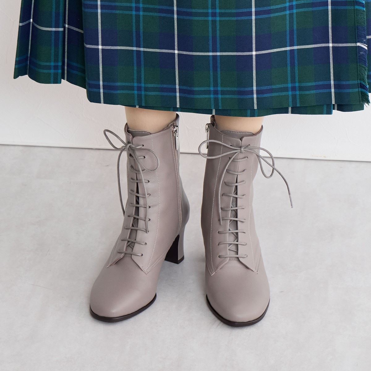 SALE】レースアップヒールブーツ/641422