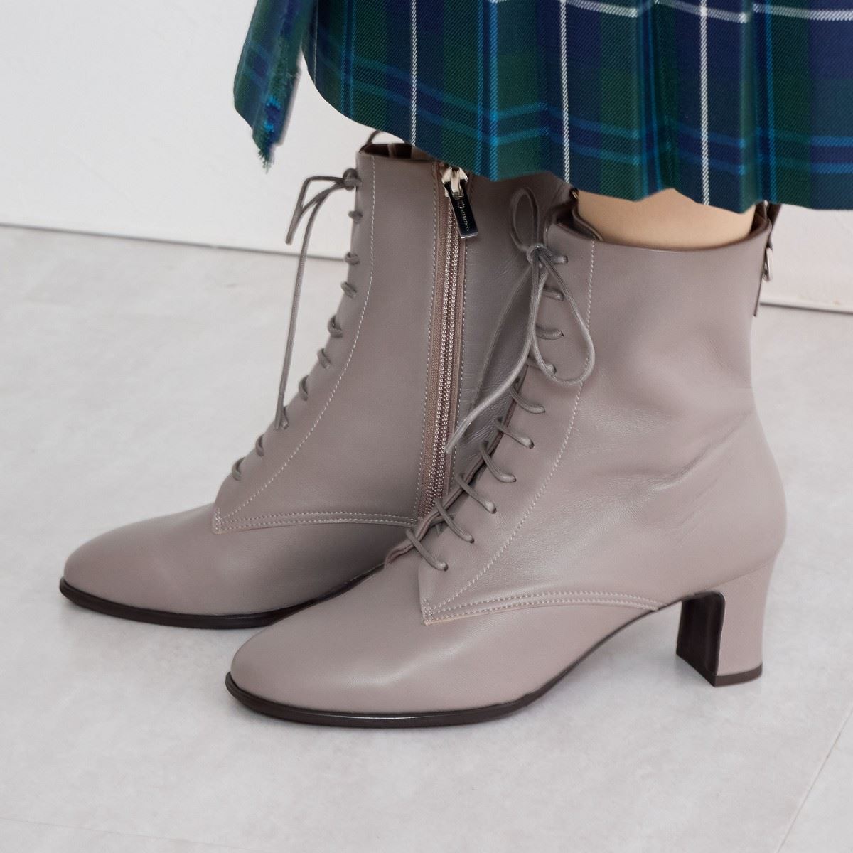 SALE】レースアップヒールブーツ/641422