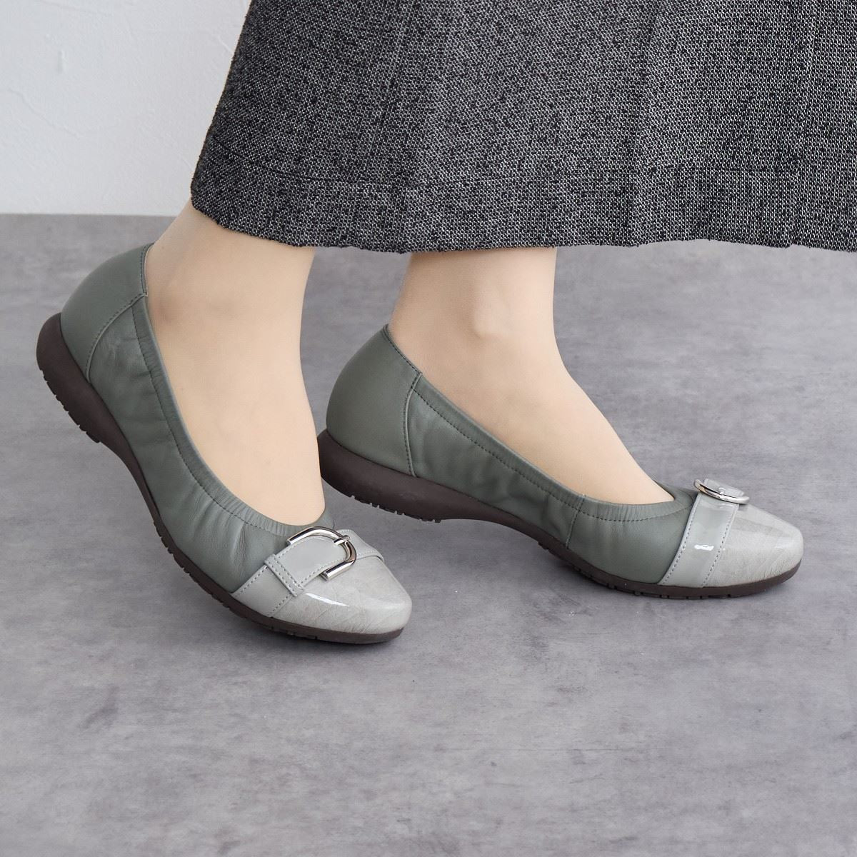 【SALE】バックルスニーカーパンプス/643104
