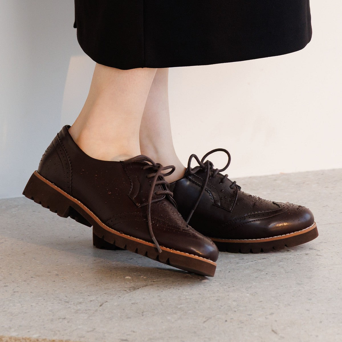 耐水】レースアップレインシューズ/644102