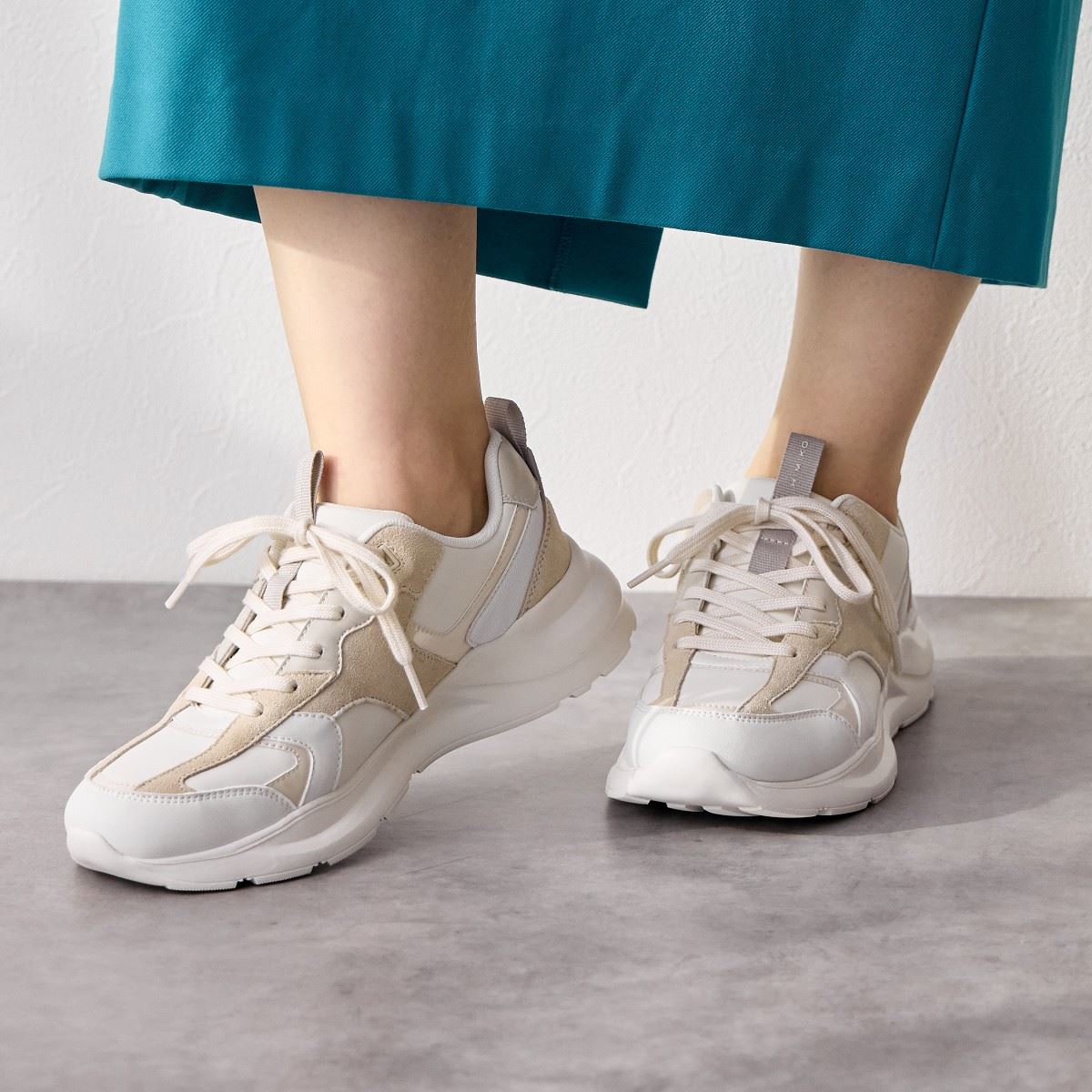 【SALE】異素材コンビスニーカー/647102
