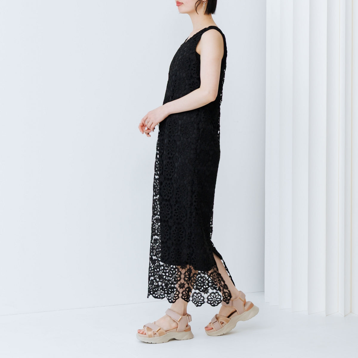 【WEB限定】クロスデザインスポーツサンダル/647202