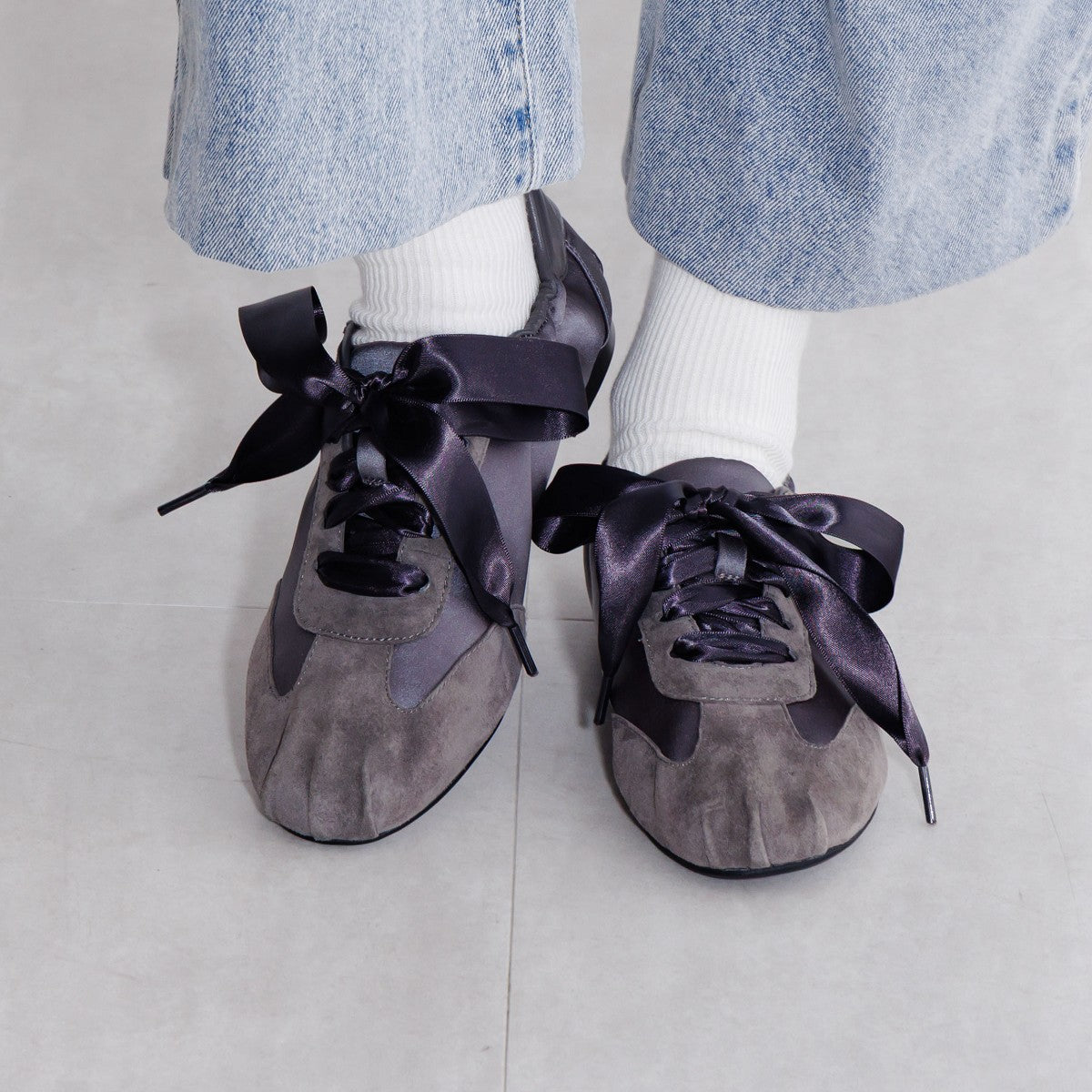 【WEB限定デザイン】バレエコアデザインスニーカー/650302