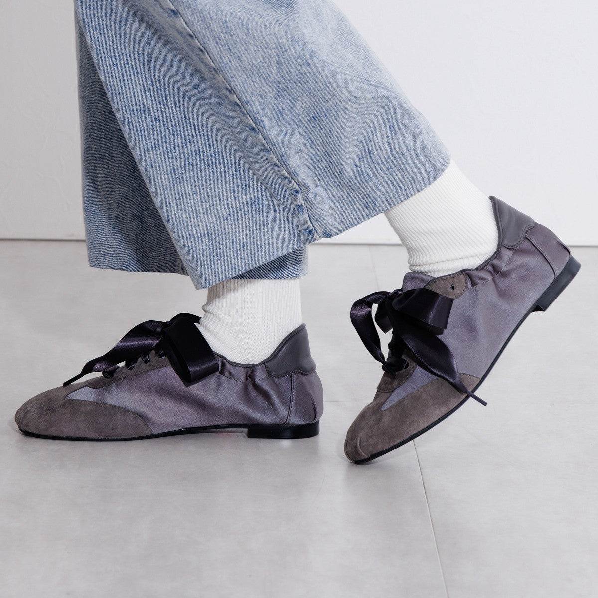 【WEB限定デザイン】バレエコアデザインスニーカー/650302