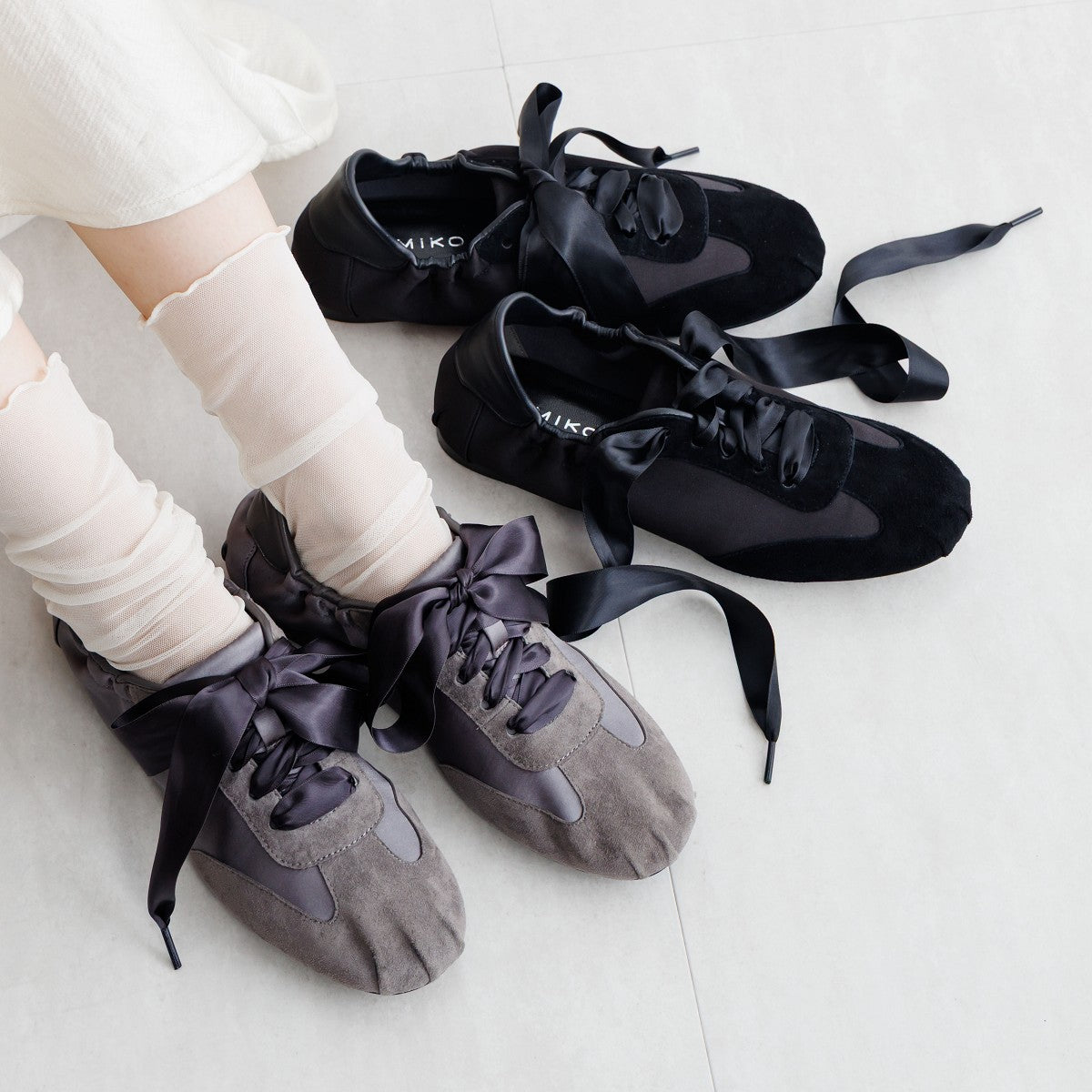 【WEB限定デザイン】バレエコアデザインスニーカー/650302